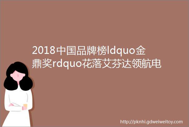 2018中国品牌榜ldquo金鼎奖rdquo花落艾芬达领航电热毛巾架领域